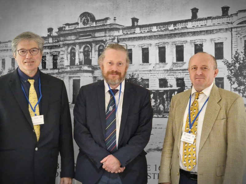 Profs Panos Yannakopoulos, Reiner Adelung, Oleg Lupan (from left to right)