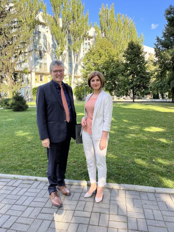 Prof. Dr. Panayotis Yannakopoulos with Assoc. Prof. Galina Rusu  from USM (Chisinau)